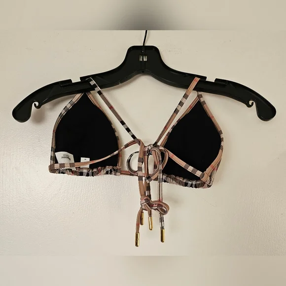 Burberry Tan Plaid Bikini Top - Picture 4 of 6